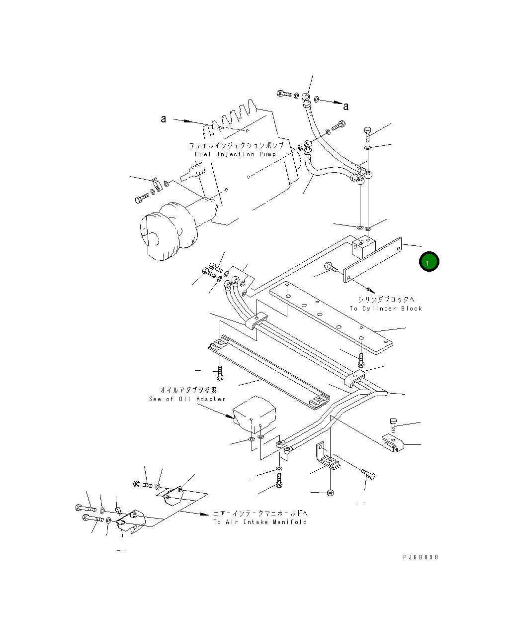 Адаптер 6215-71-7351 Komatsu