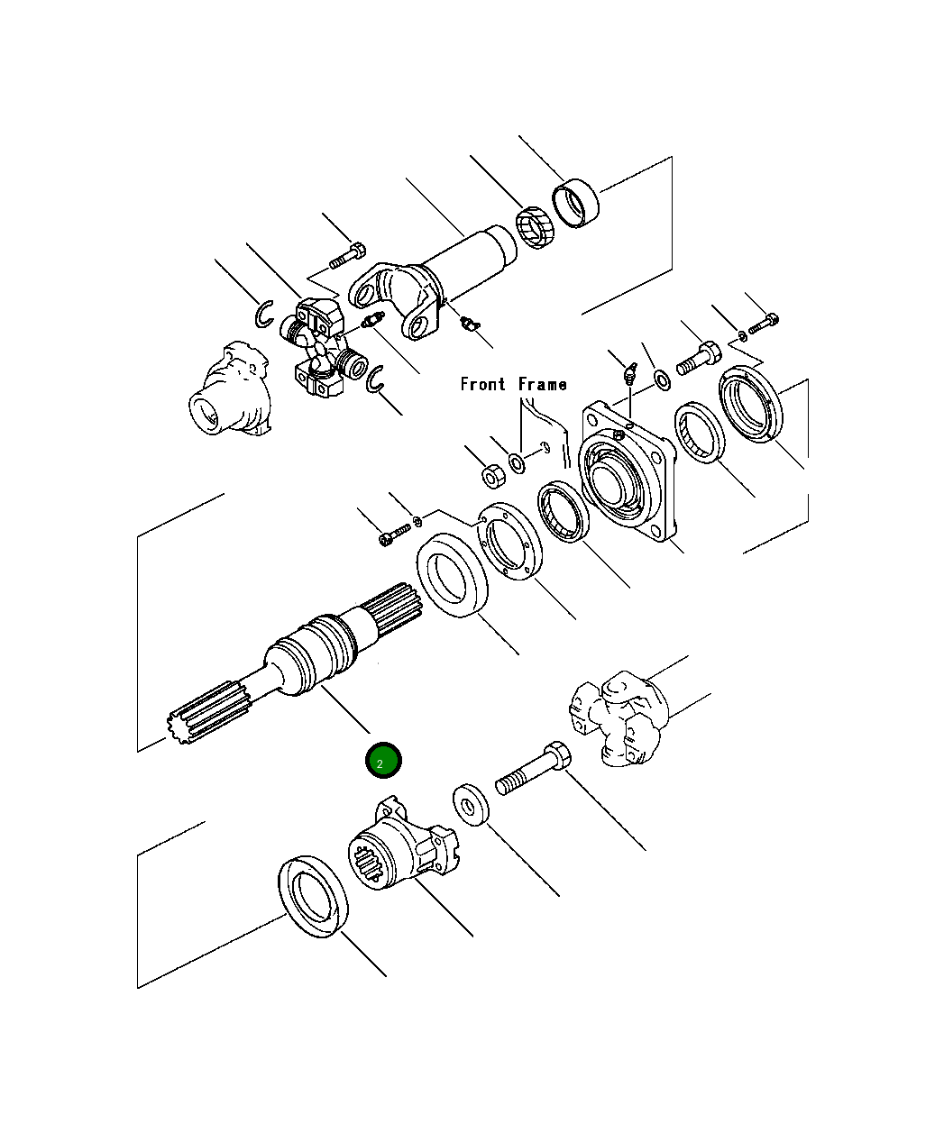 Вал 417-20-13781 Komatsu