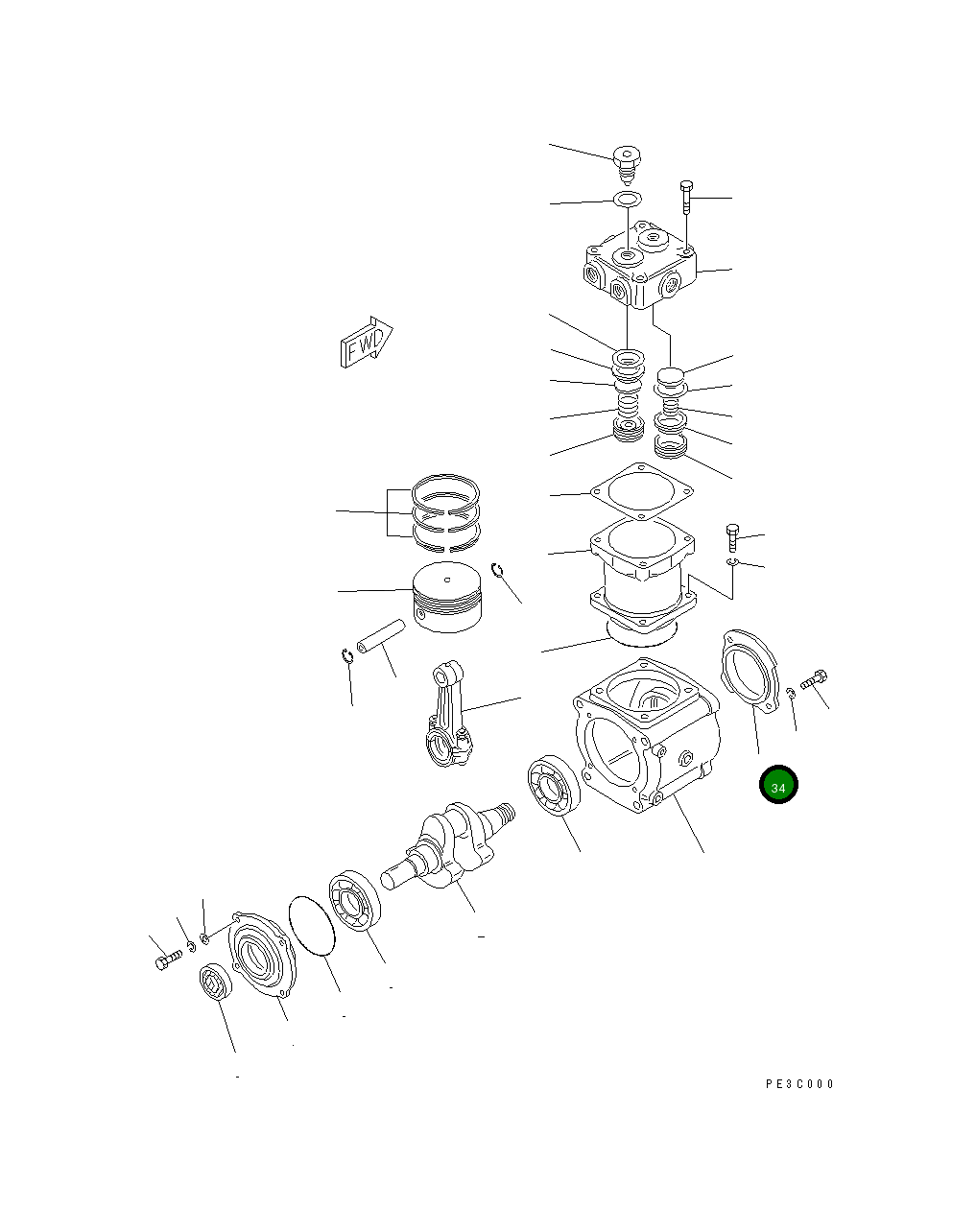 Адаптер DK487093-0000 Komatsu