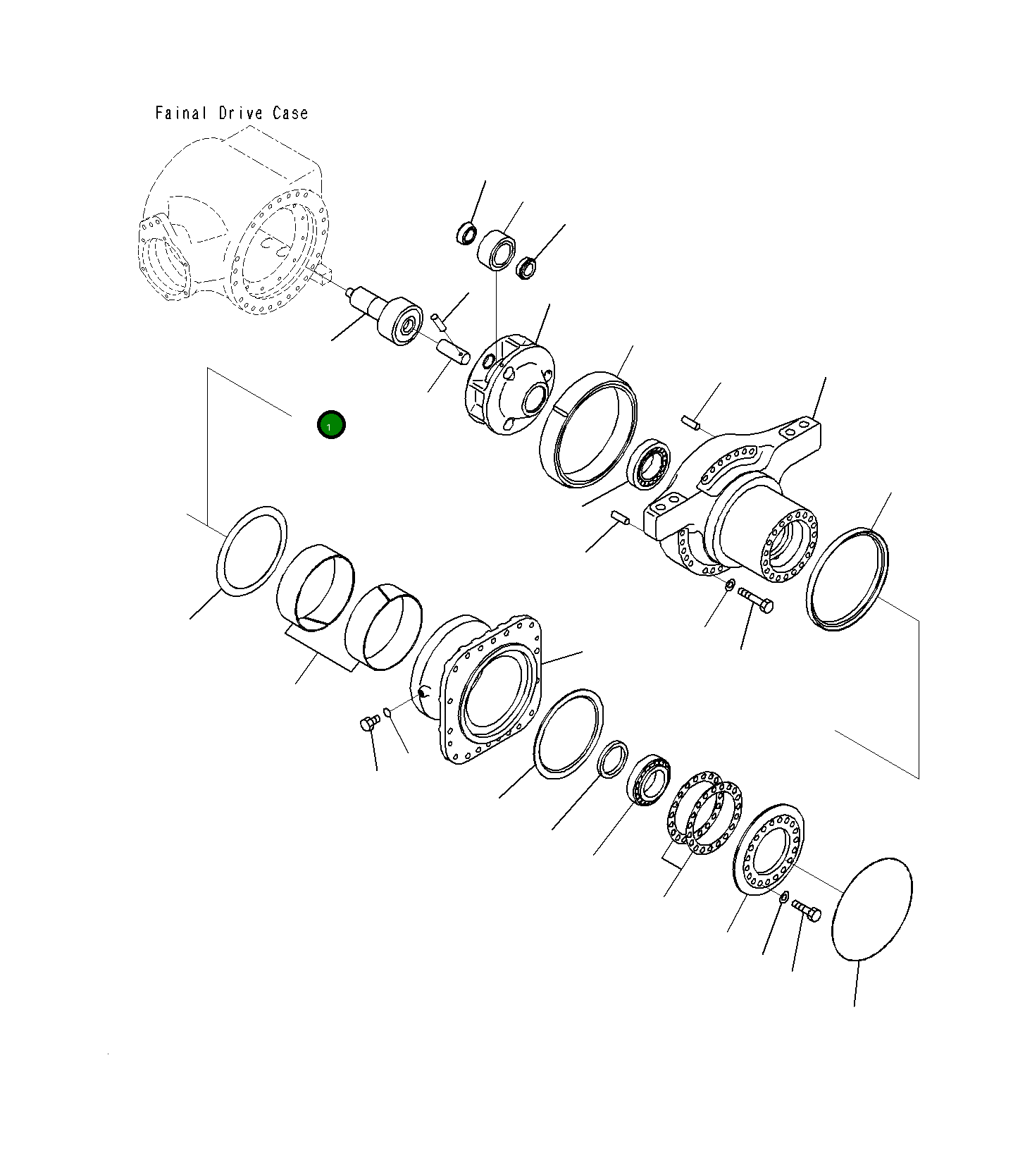 Вал 23H-22-11840 Komatsu