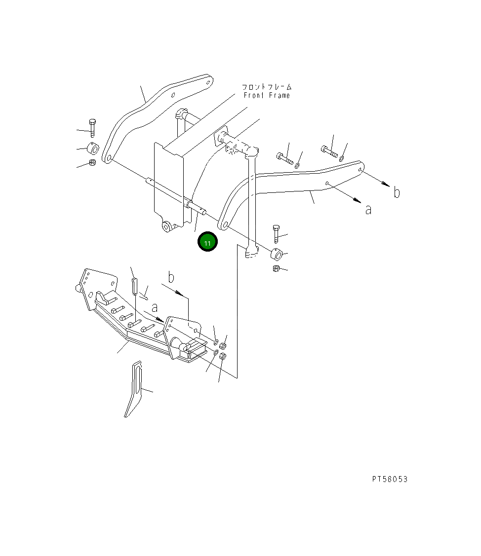 Вал 23E-71-11110 Komatsu