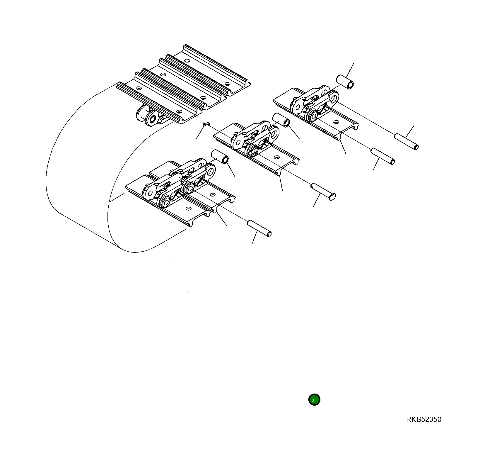 Башмак 20M-32-R3210 Komatsu
