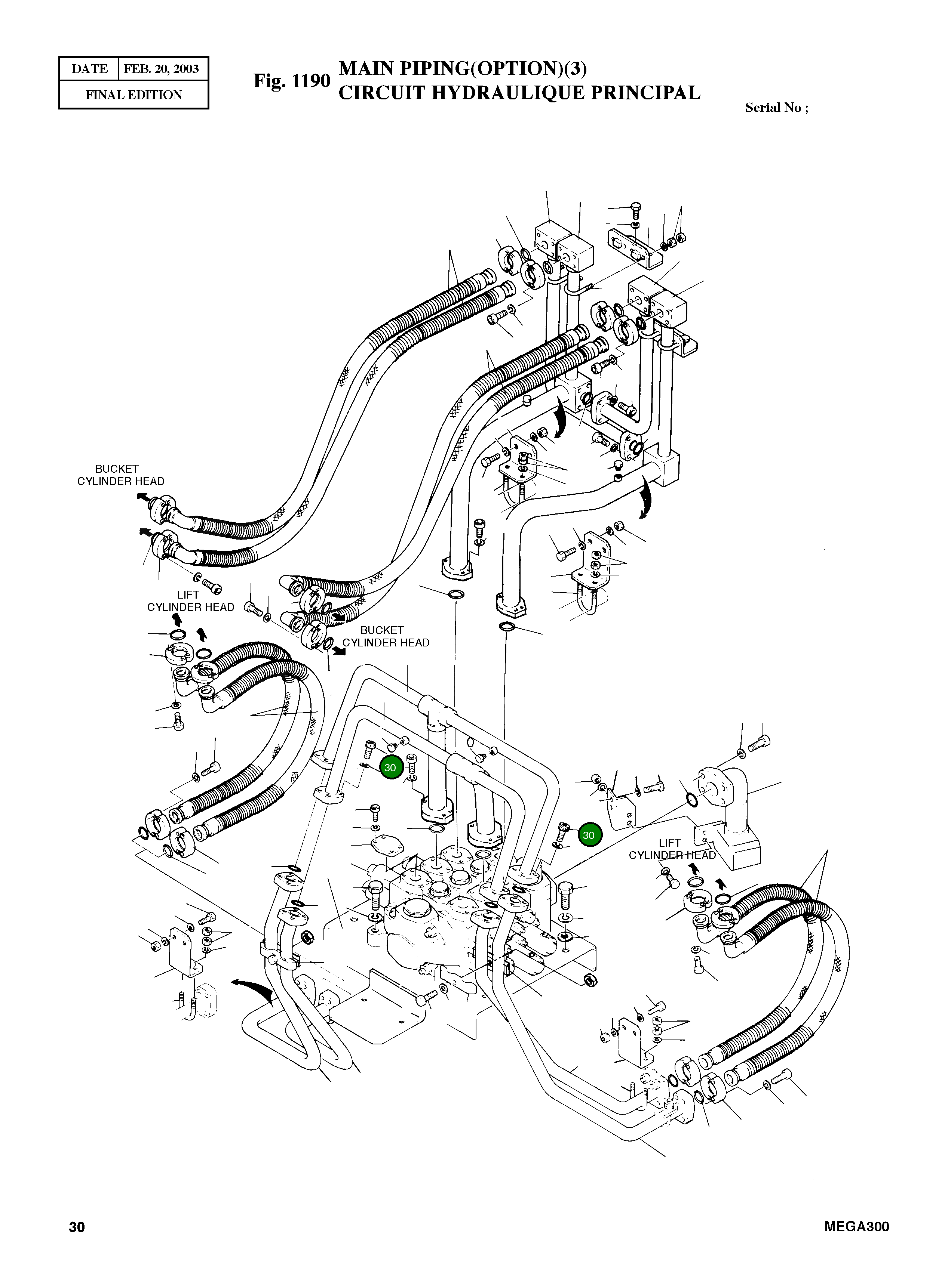 Болт M10X1.25X40 S2262461 Komatsu