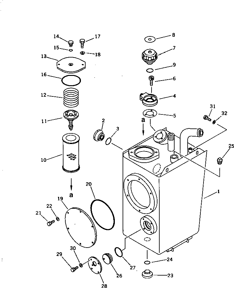 Бак 417-60-15220 Komatsu
