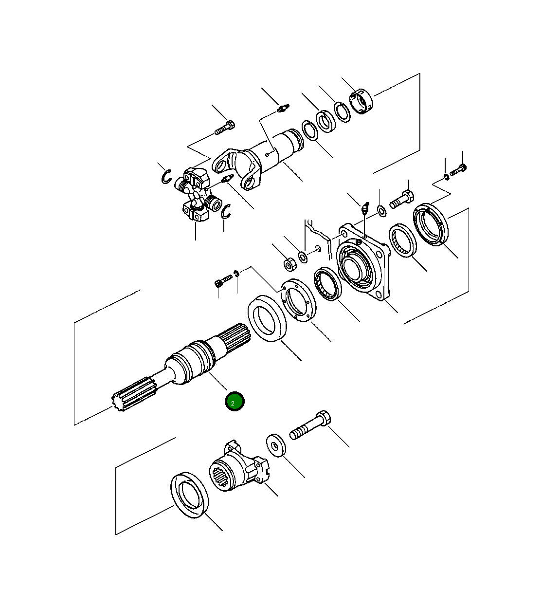 Вал 418-20-13730 Komatsu