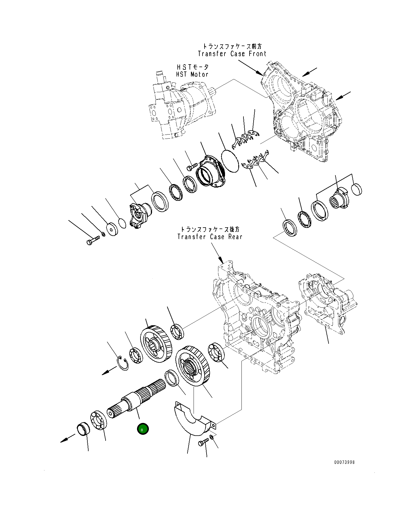 Вал 419-17-32121 Komatsu