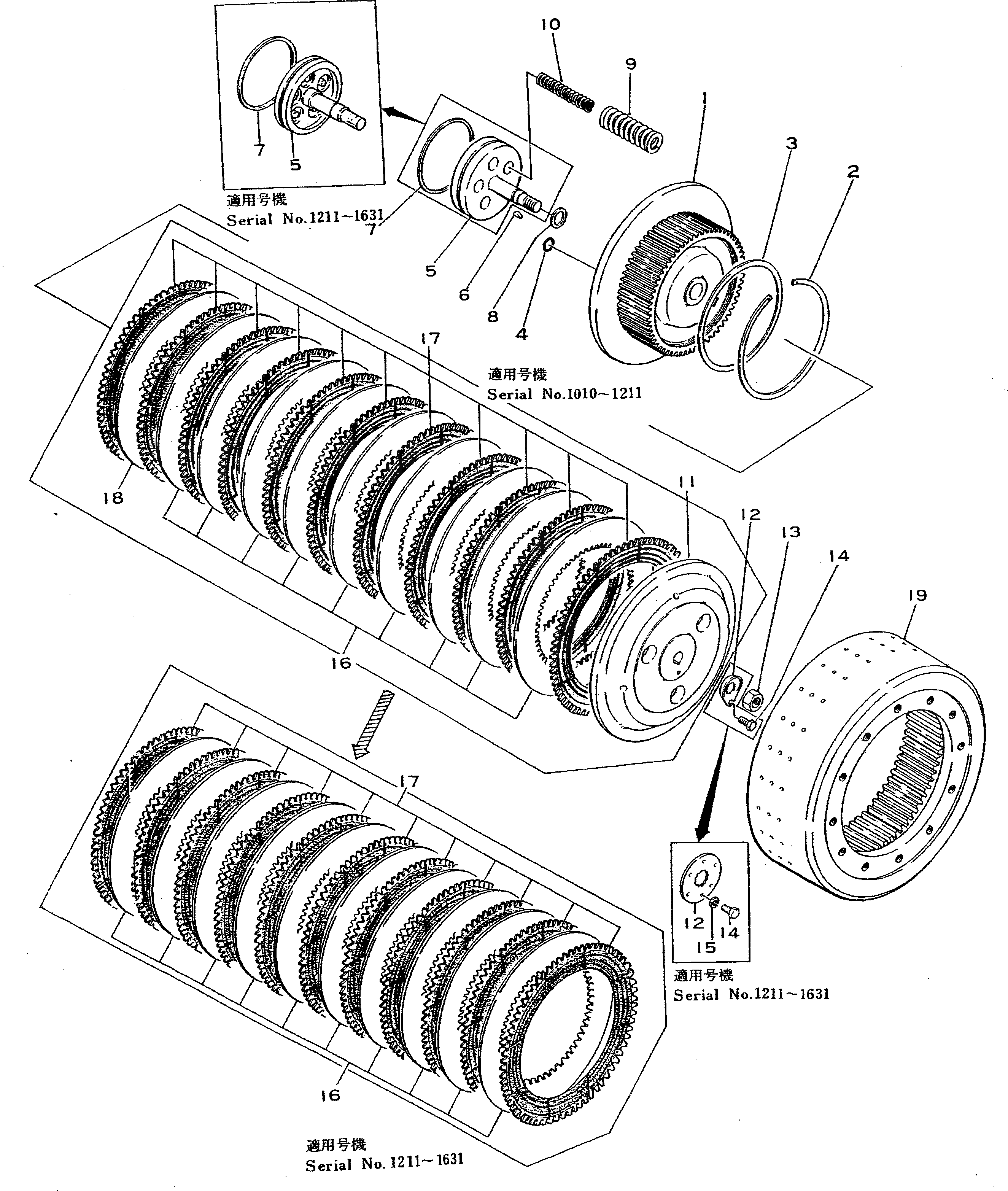 Барабан 195-22-11122 Komatsu