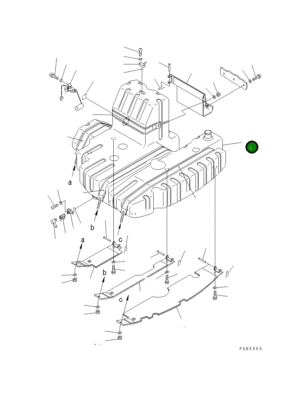 Бак 22U-04-11112 Komatsu