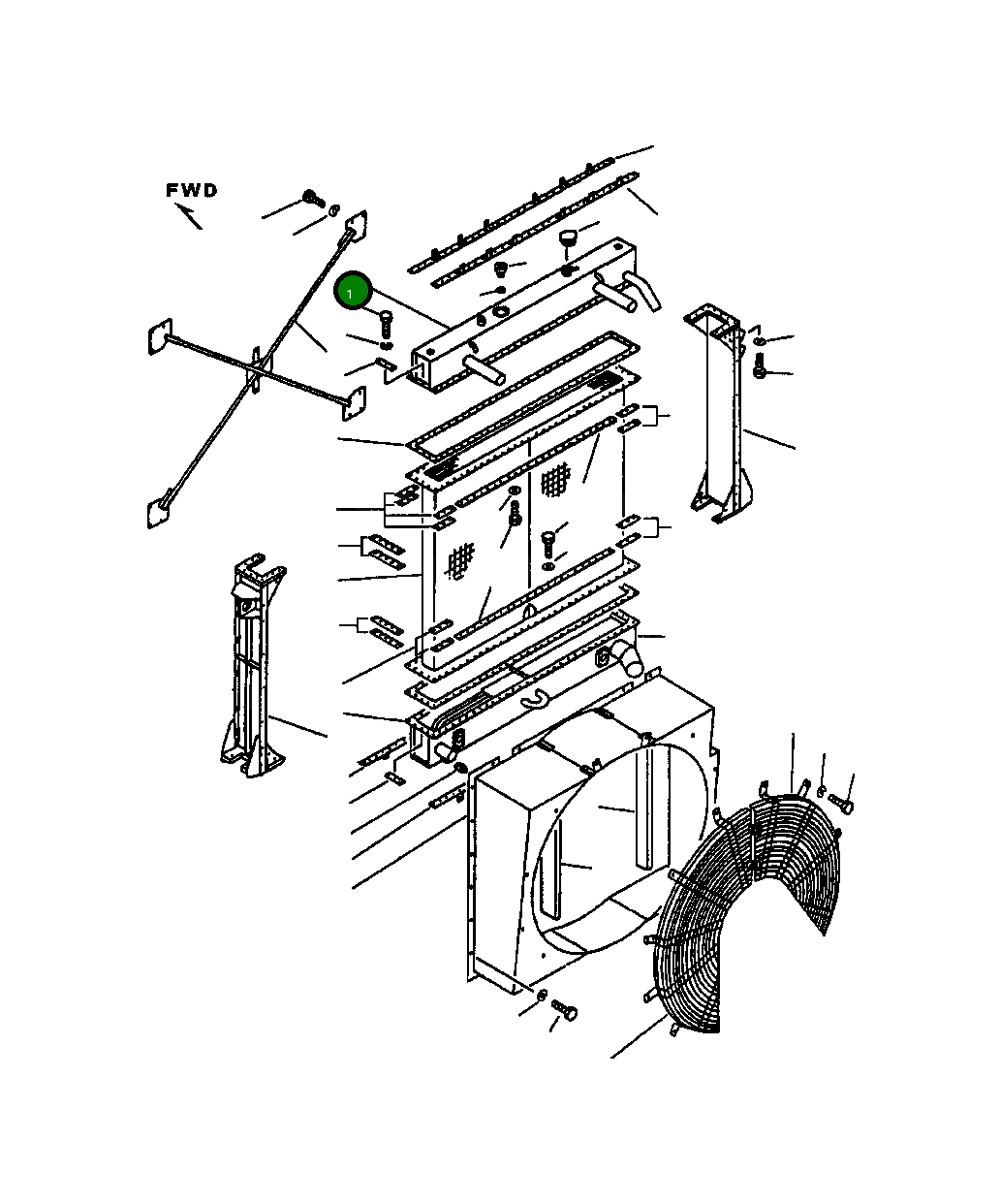 Бак 561-03-61112 Komatsu