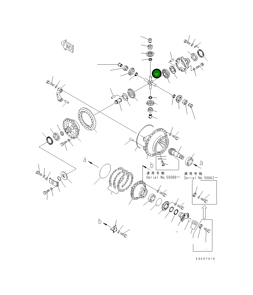 Вал 562-22-31410 Komatsu