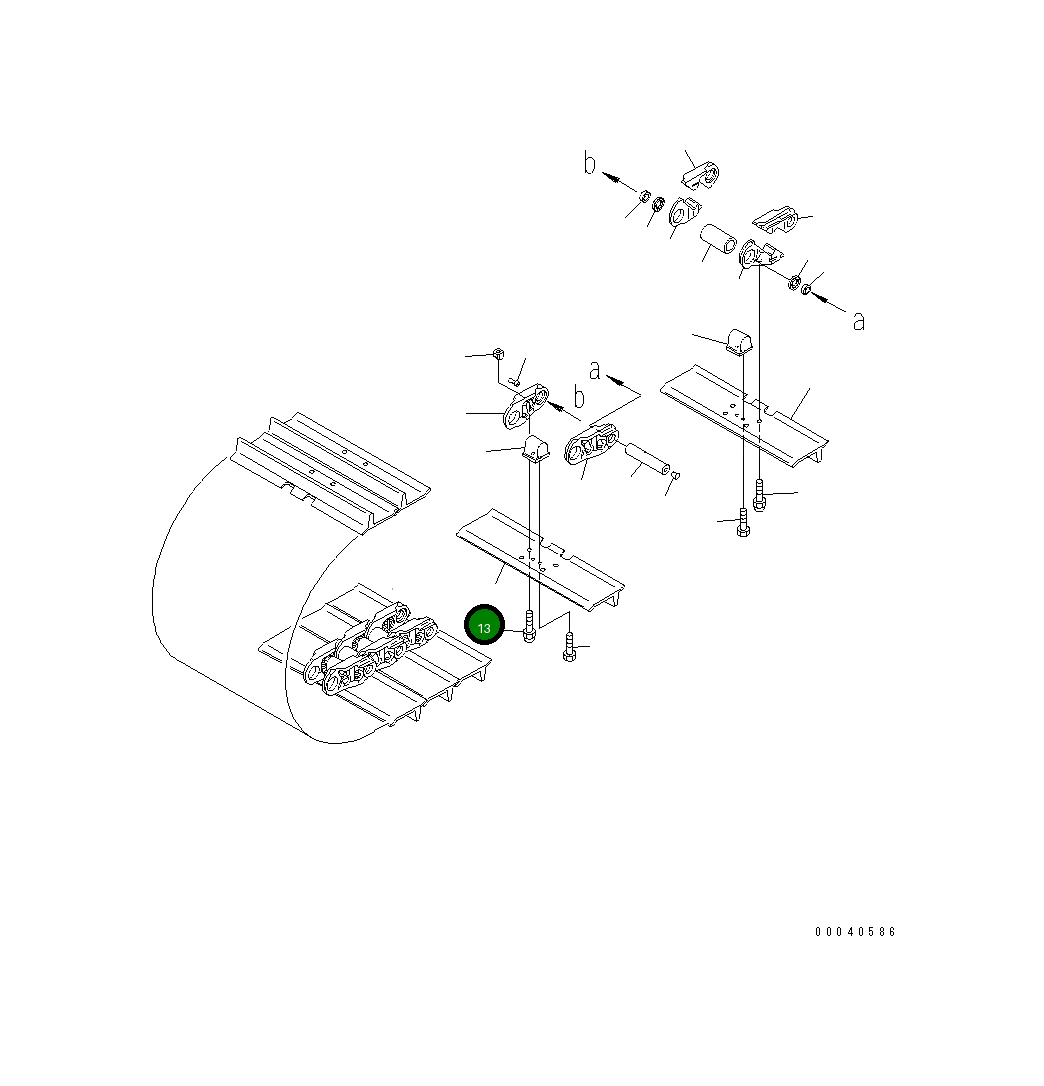 Башмак 154-32-71640 Komatsu