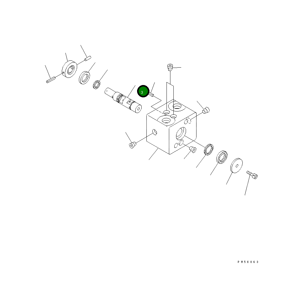Вал 702-82-01190 Komatsu