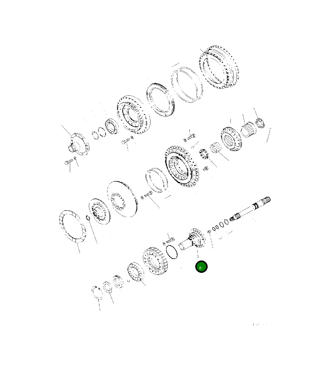 Вал 425-13-37512 Komatsu