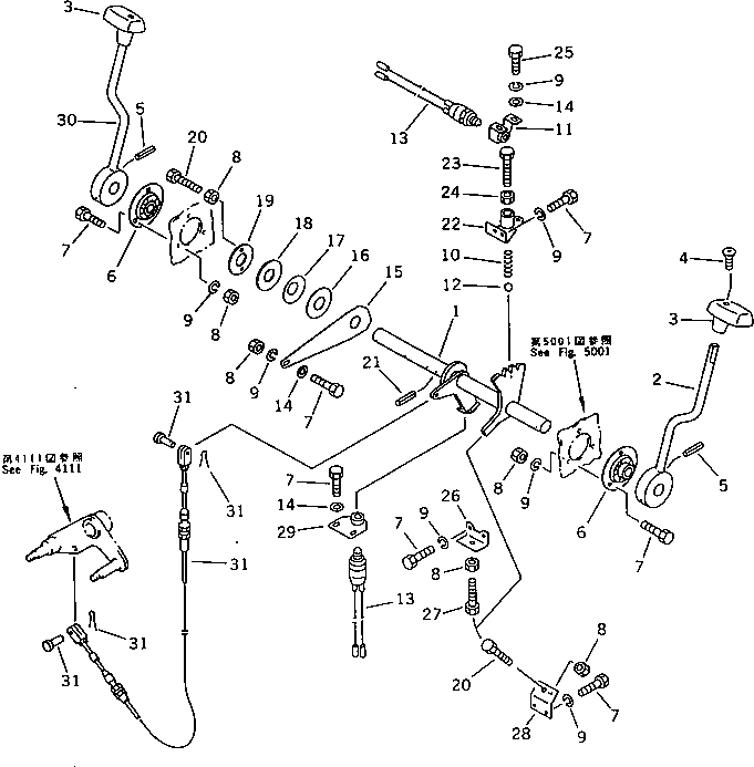 Вал 266-30-66600 Komatsu
