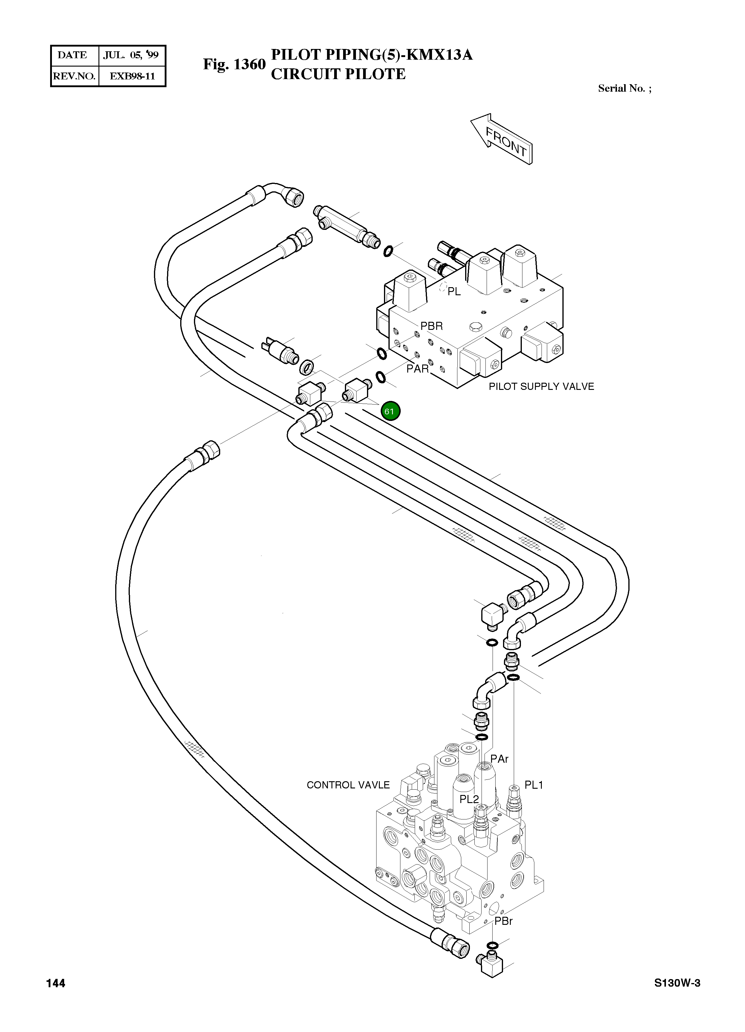 Адаптер PF1/4 2181-2365 Komatsu