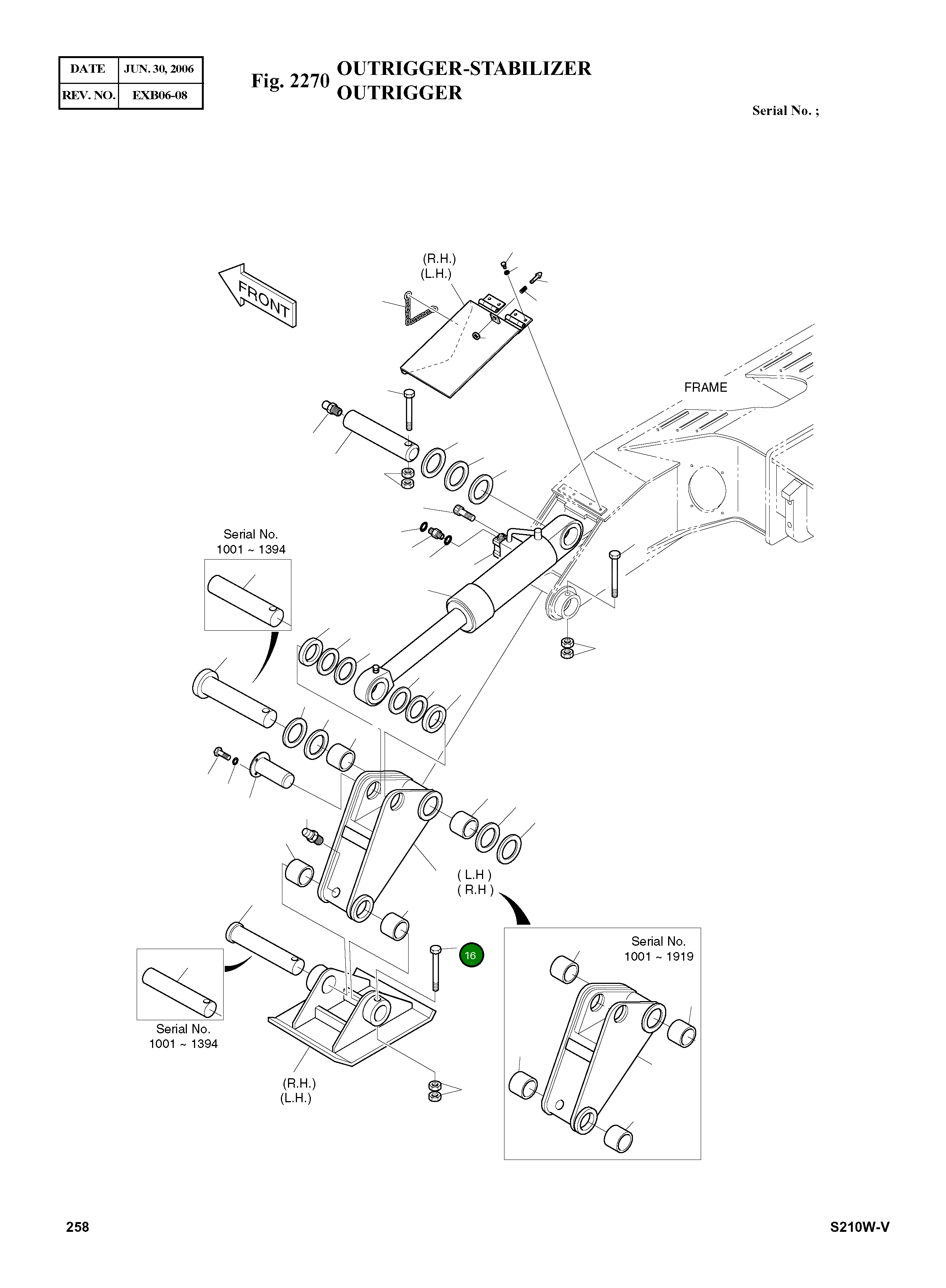Болт M16X2.0X120 S0566666 Komatsu