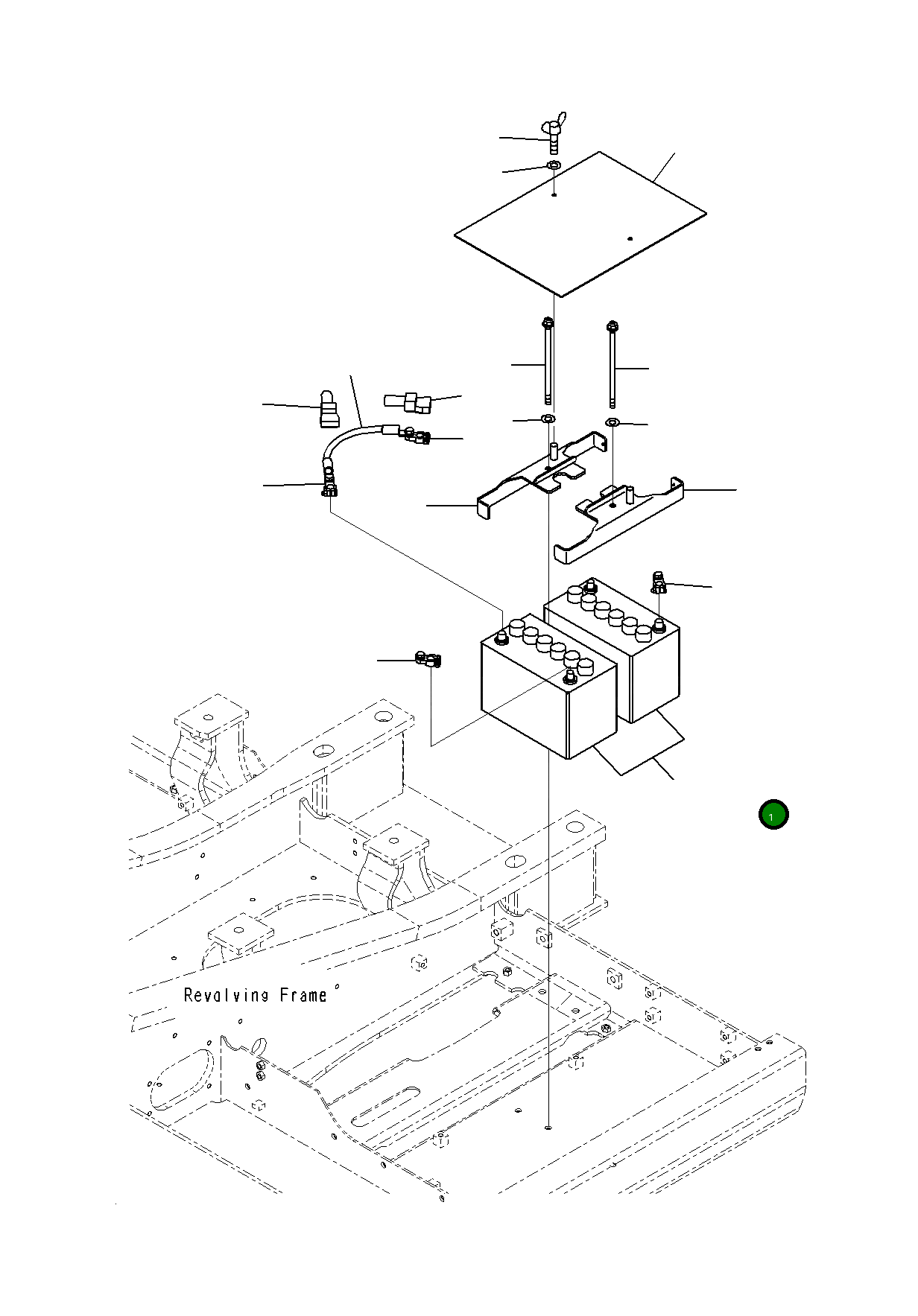 Аккумулятор WET 08001-0095D Komatsu