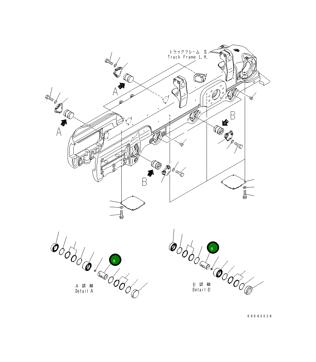 Вал 17A-30-46251 Komatsu