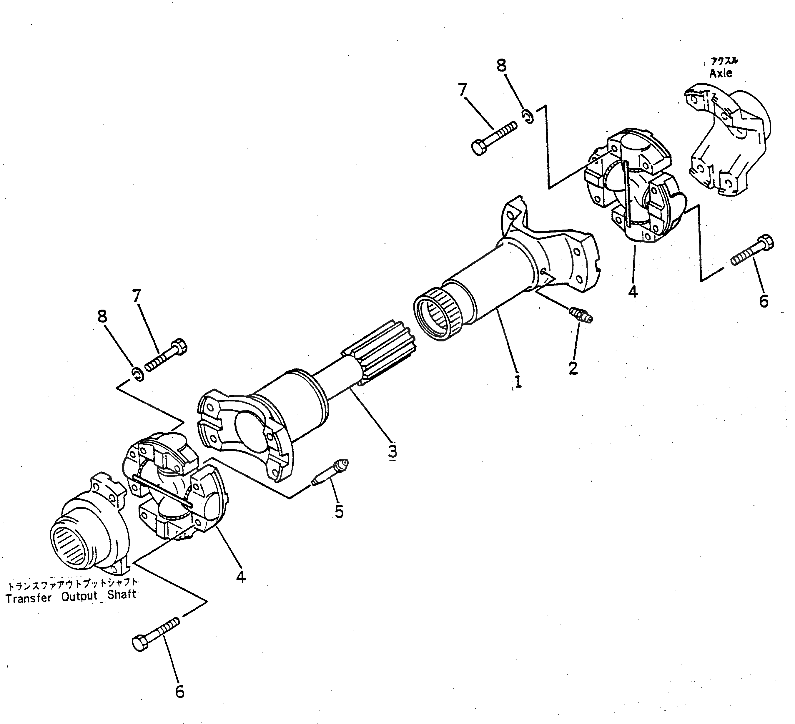 Вал 22W-20-11320 Komatsu