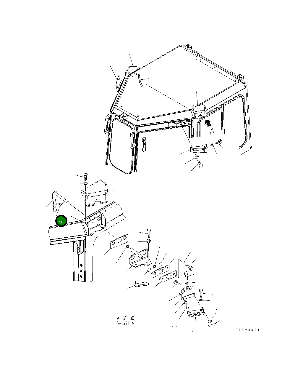 Винт 01023-10516 Komatsu