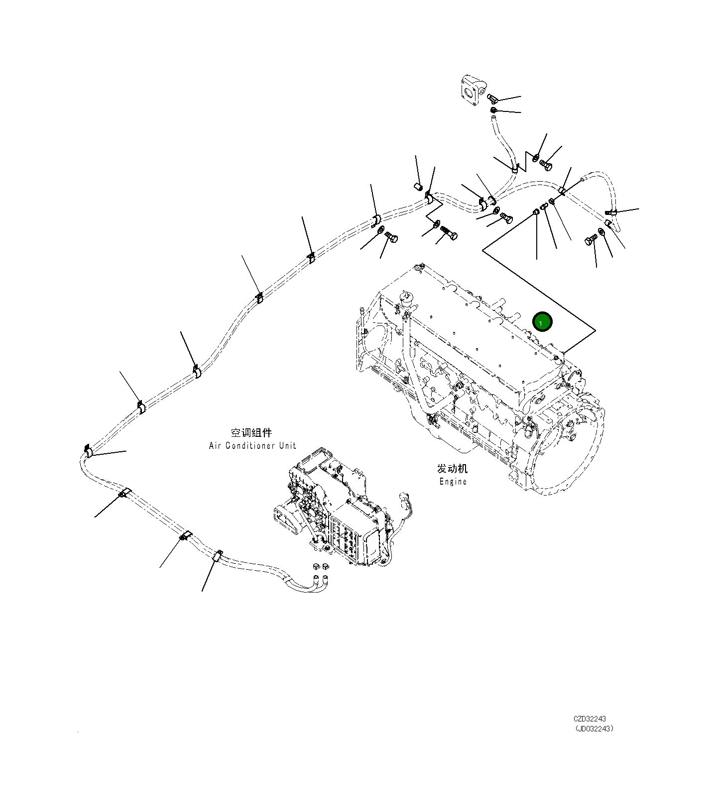 Адаптер 07326-10403 Komatsu