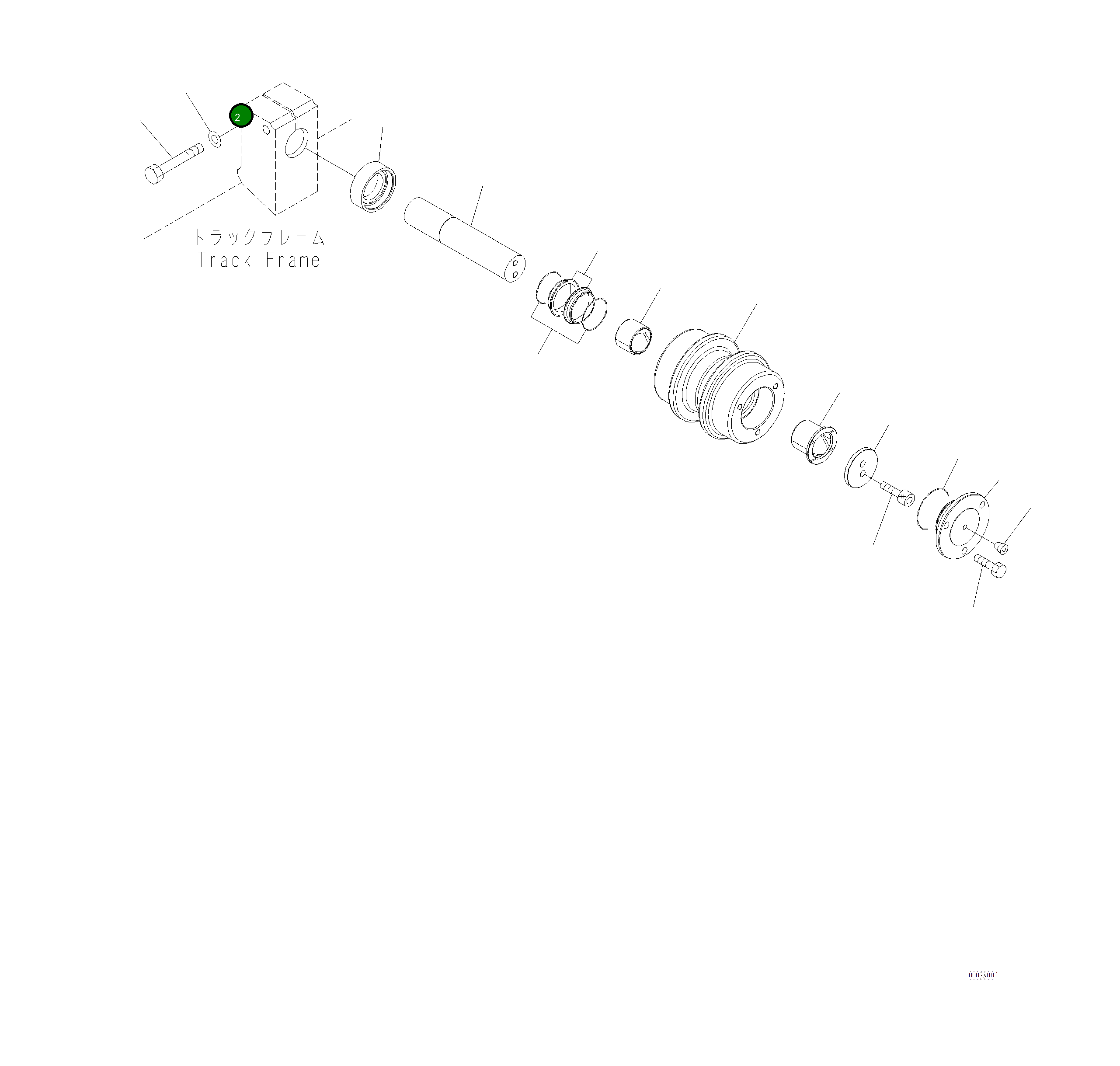 Вал 208-30-55430 Komatsu