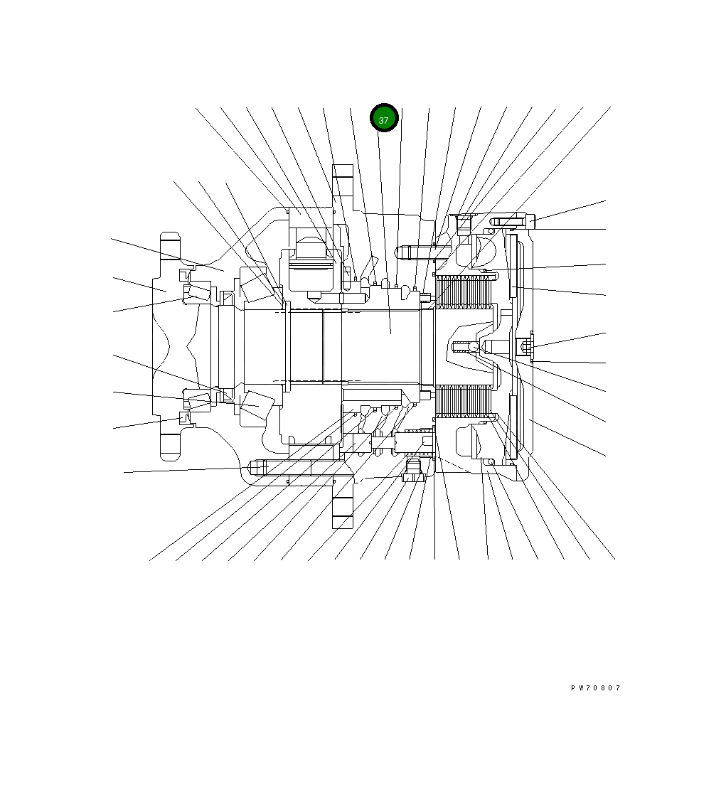 Вал 258-81-54140 Komatsu