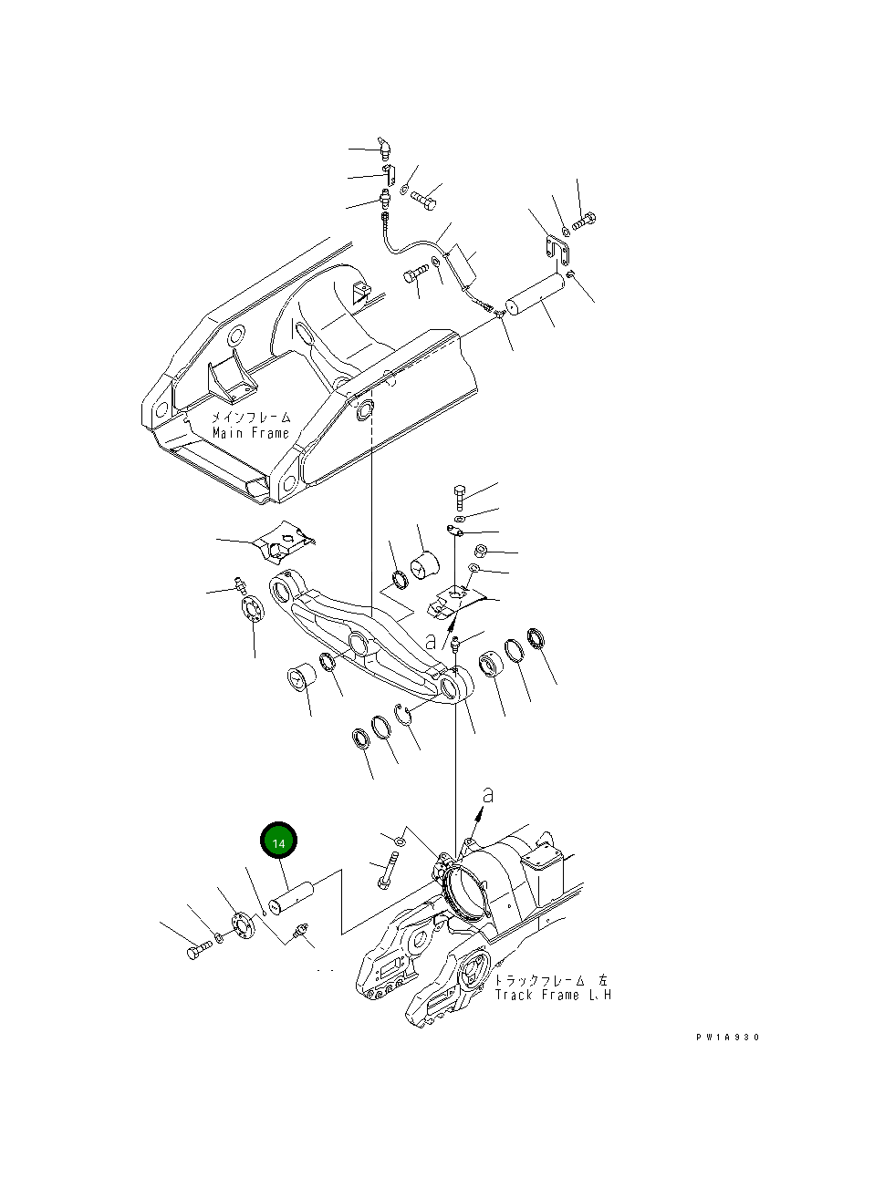 Вал 198-50-61150 Komatsu