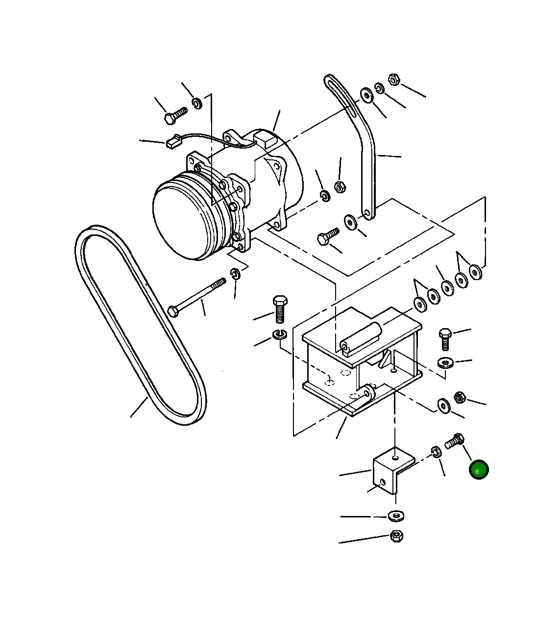Болт, 7/16-20 X 1 1/2 80 298 R1 Komatsu