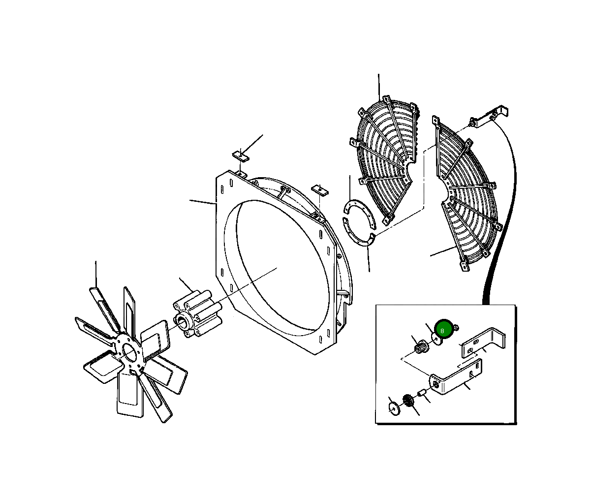 Болт, 3/8NC X 2 3/4 277 232 R1 Komatsu