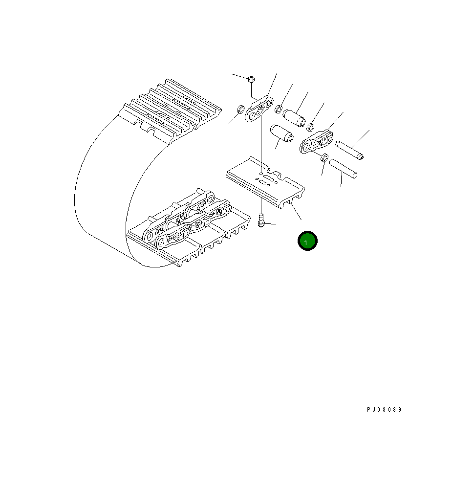 Башмак 112-32-11420 Komatsu
