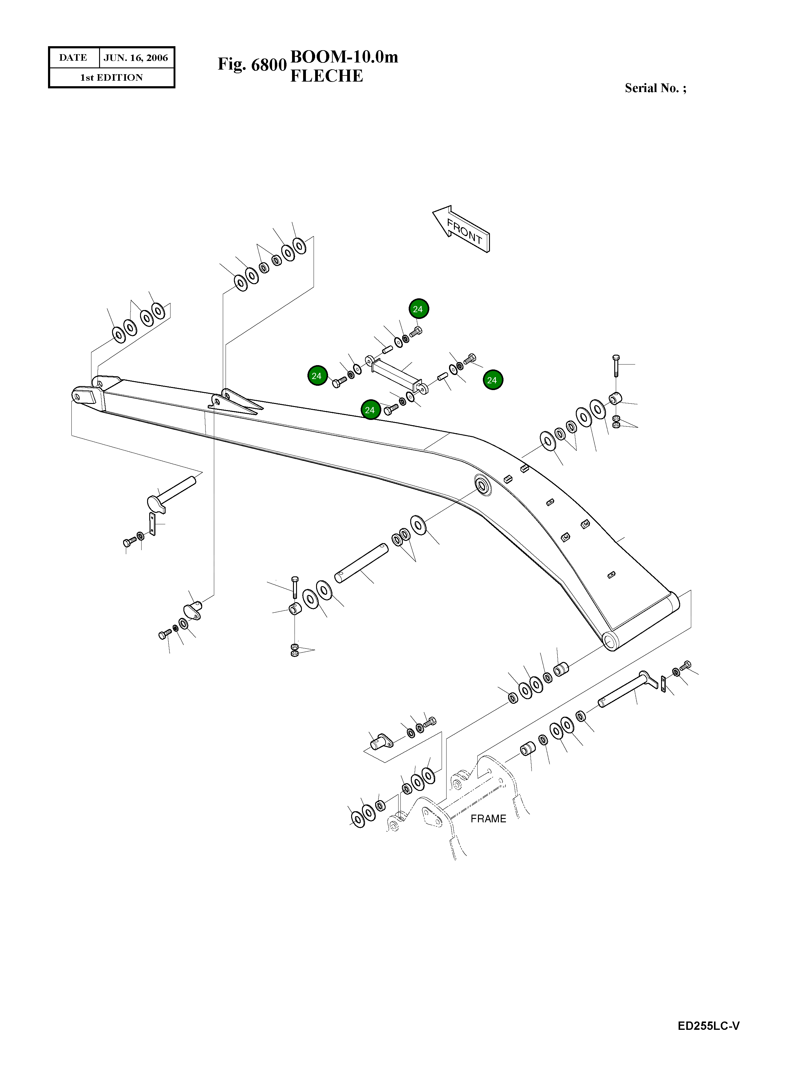 Болт M12X1.75X25 S0515023 Komatsu