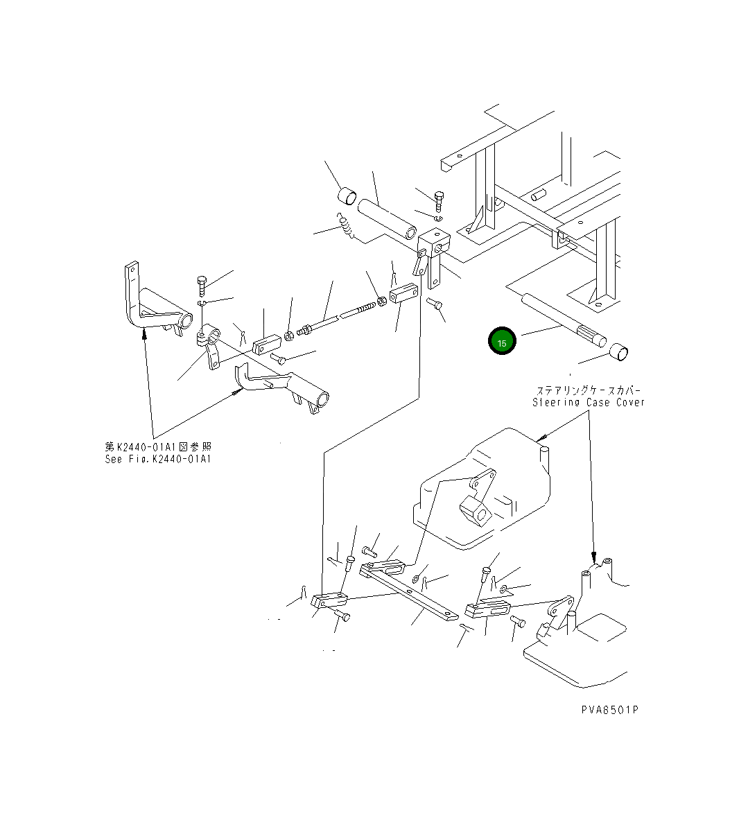Вал 114-43-41210 Komatsu