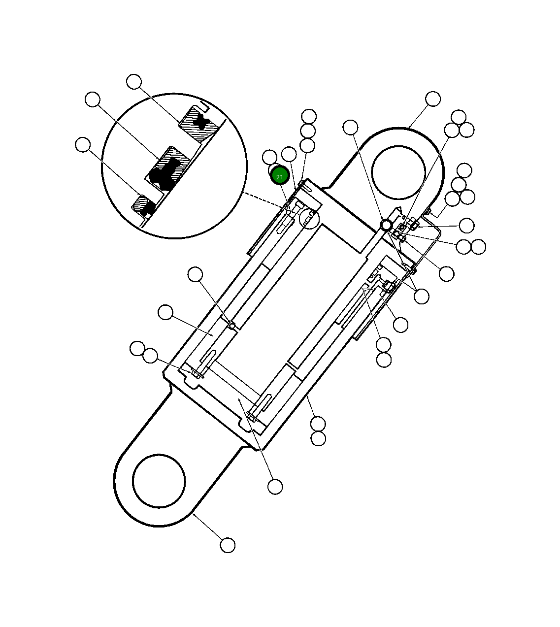 Бронзовый подшипник TZ0320 Komatsu