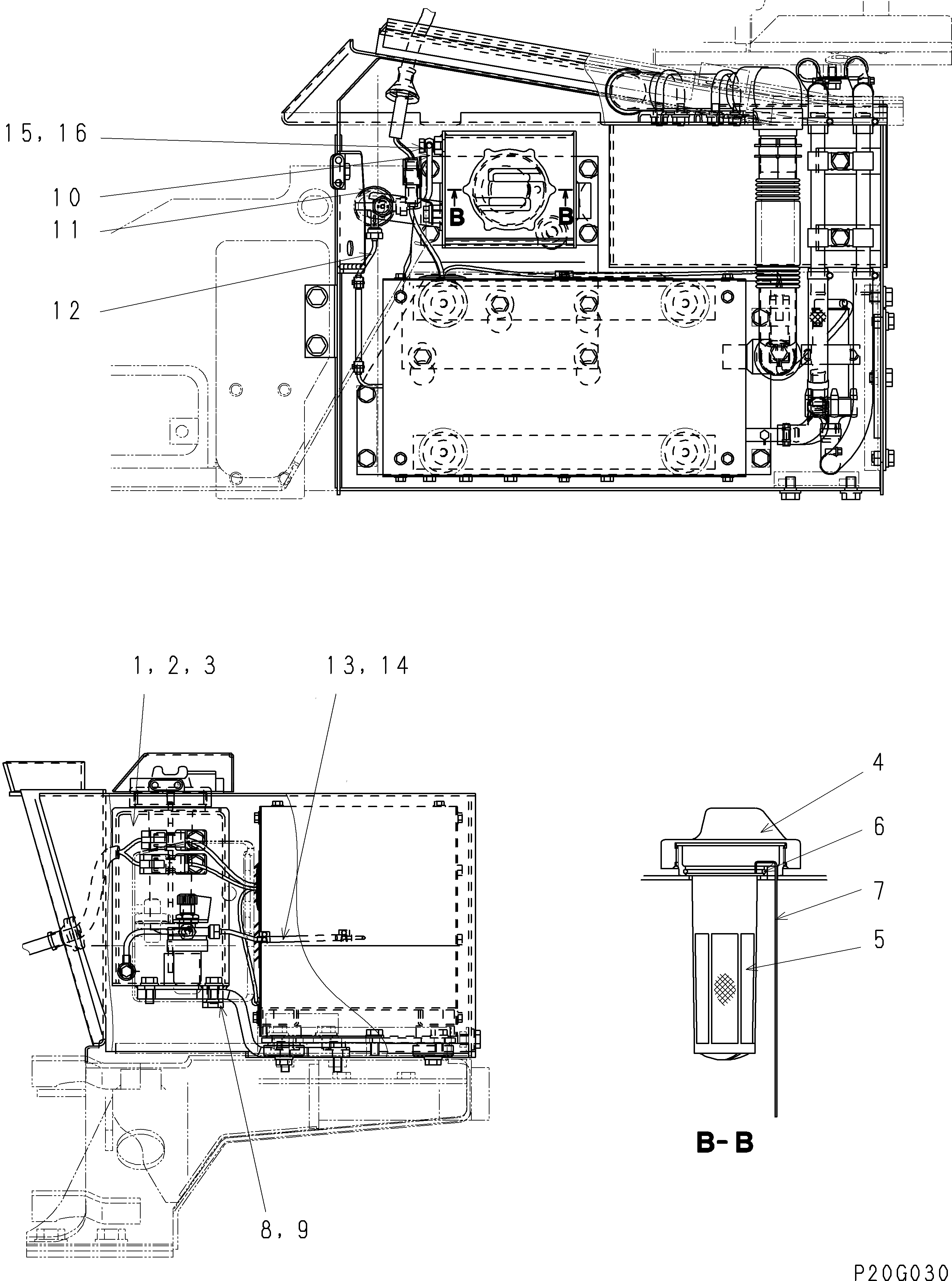 Бак 134-977-1260 Komatsu