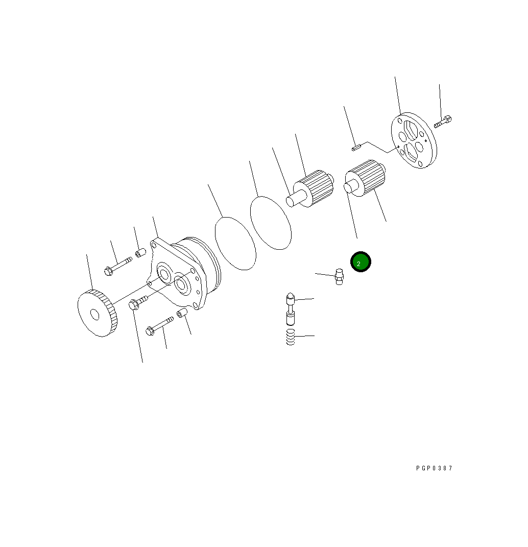 Вал CU3883904 Komatsu