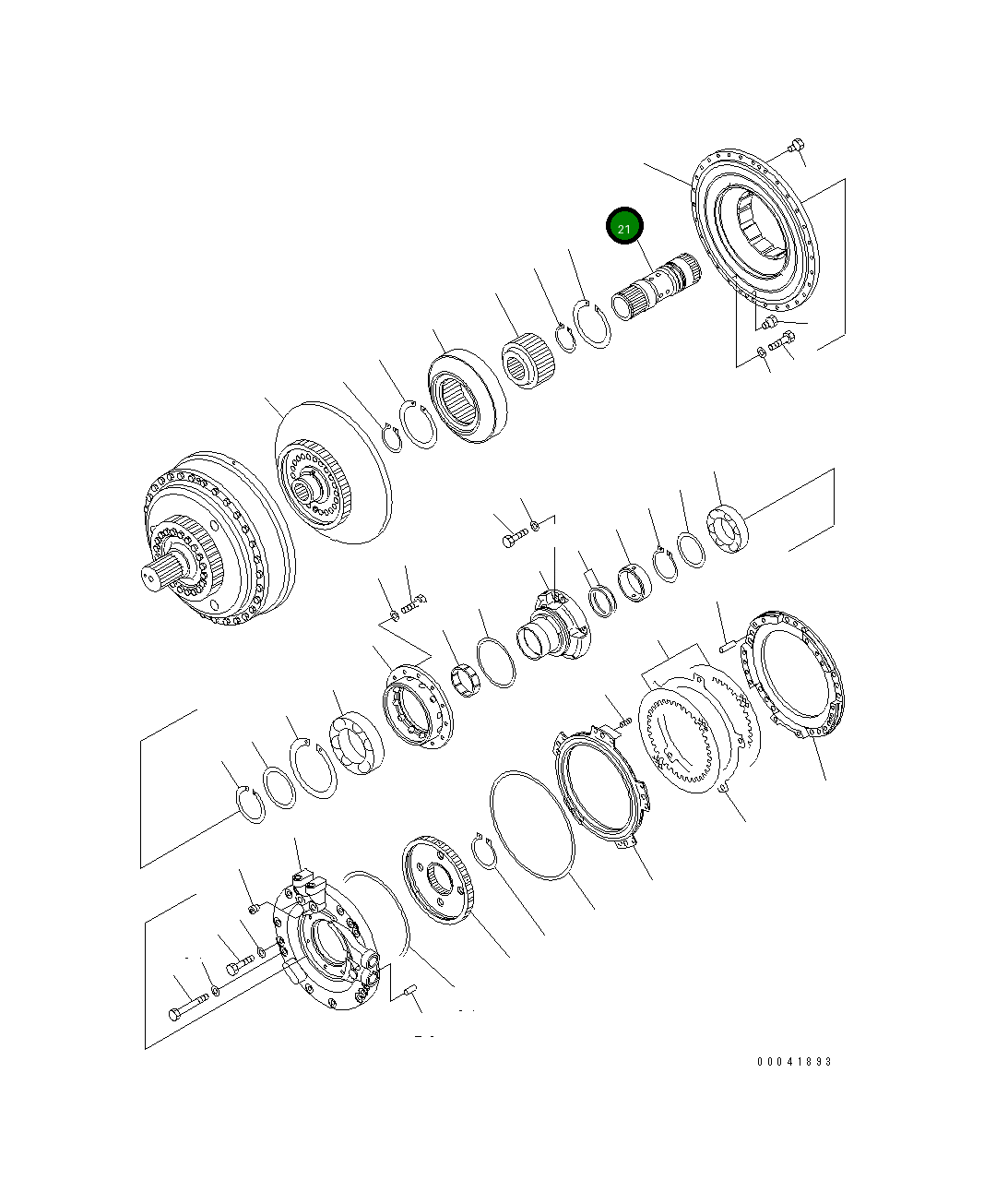 Вал 17A-13-48520 Komatsu