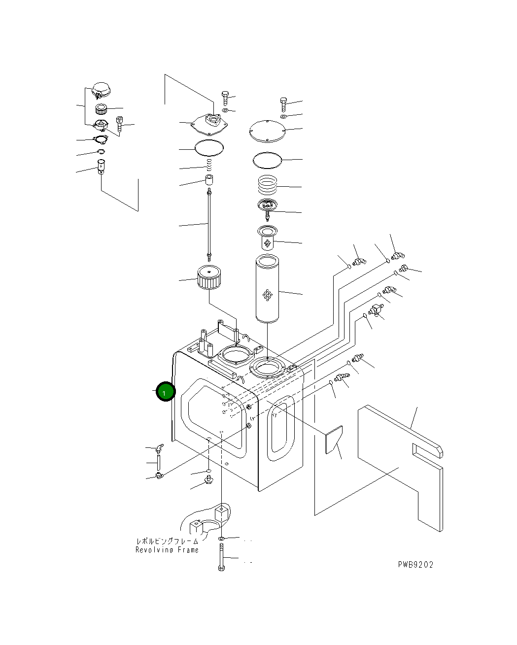 Бак 22U-60-11112 Komatsu