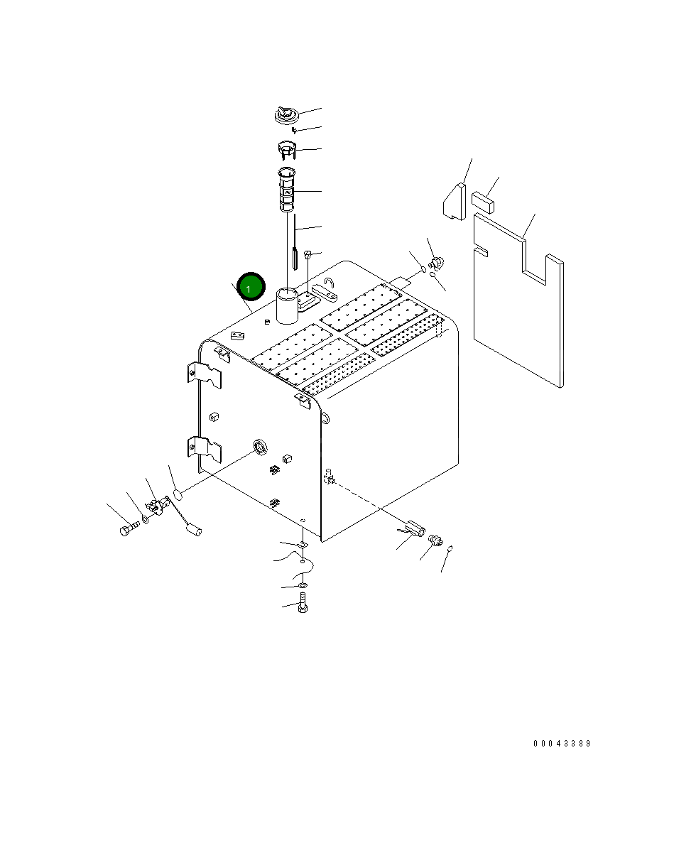 Бак 208-04-75110 Komatsu