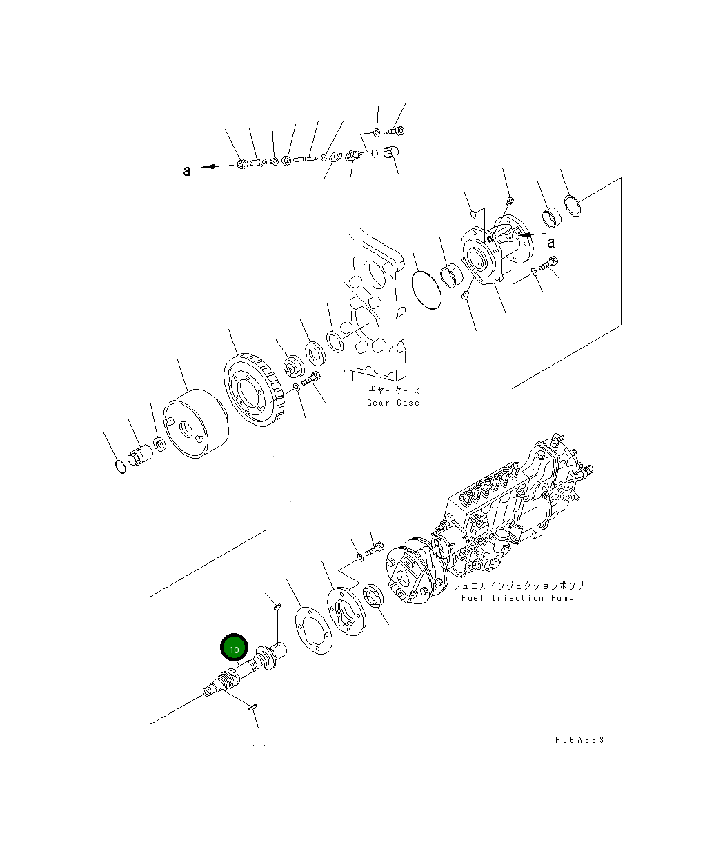 Вал 6162-75-3710 Komatsu