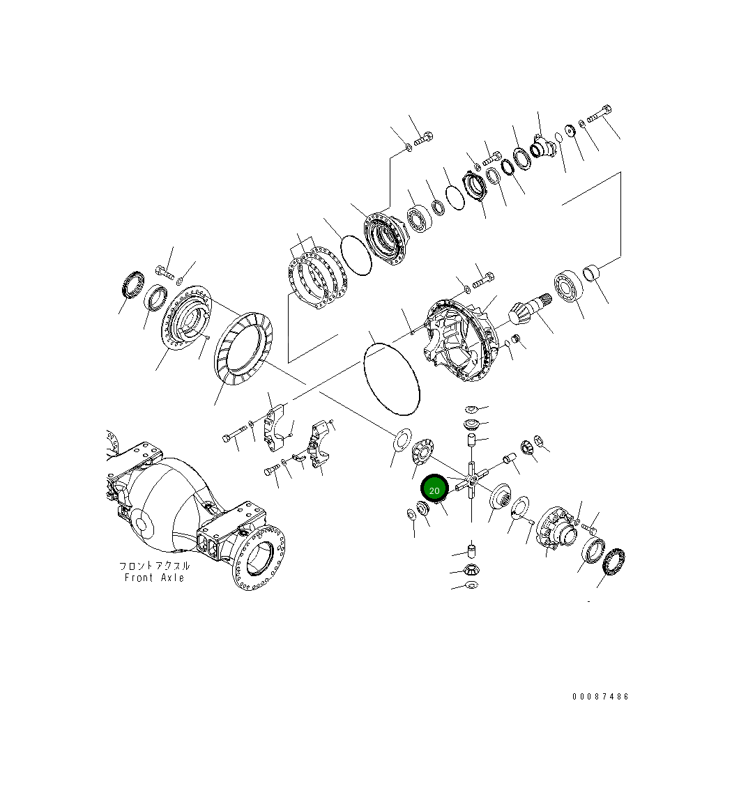 Вал 426-22-31410 Komatsu