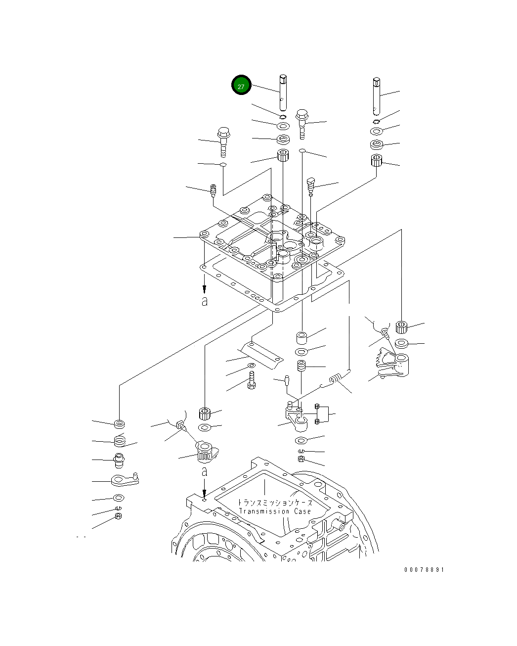 Вал 134-15-67140 Komatsu