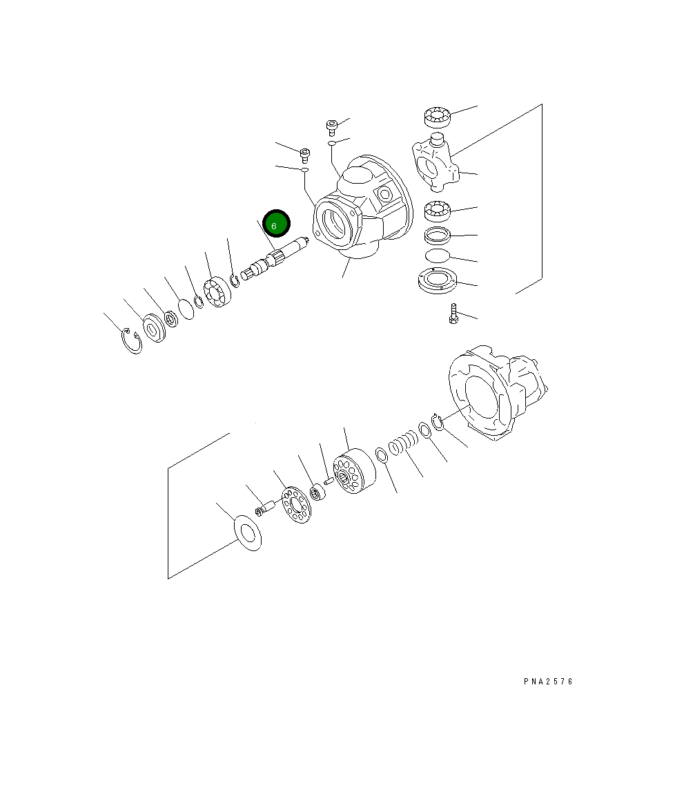 Вал UC1100352701 Komatsu