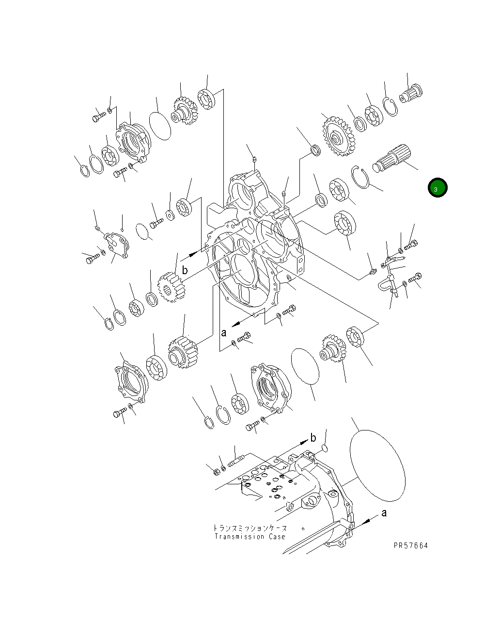 Вал 23B-15-18310 Komatsu