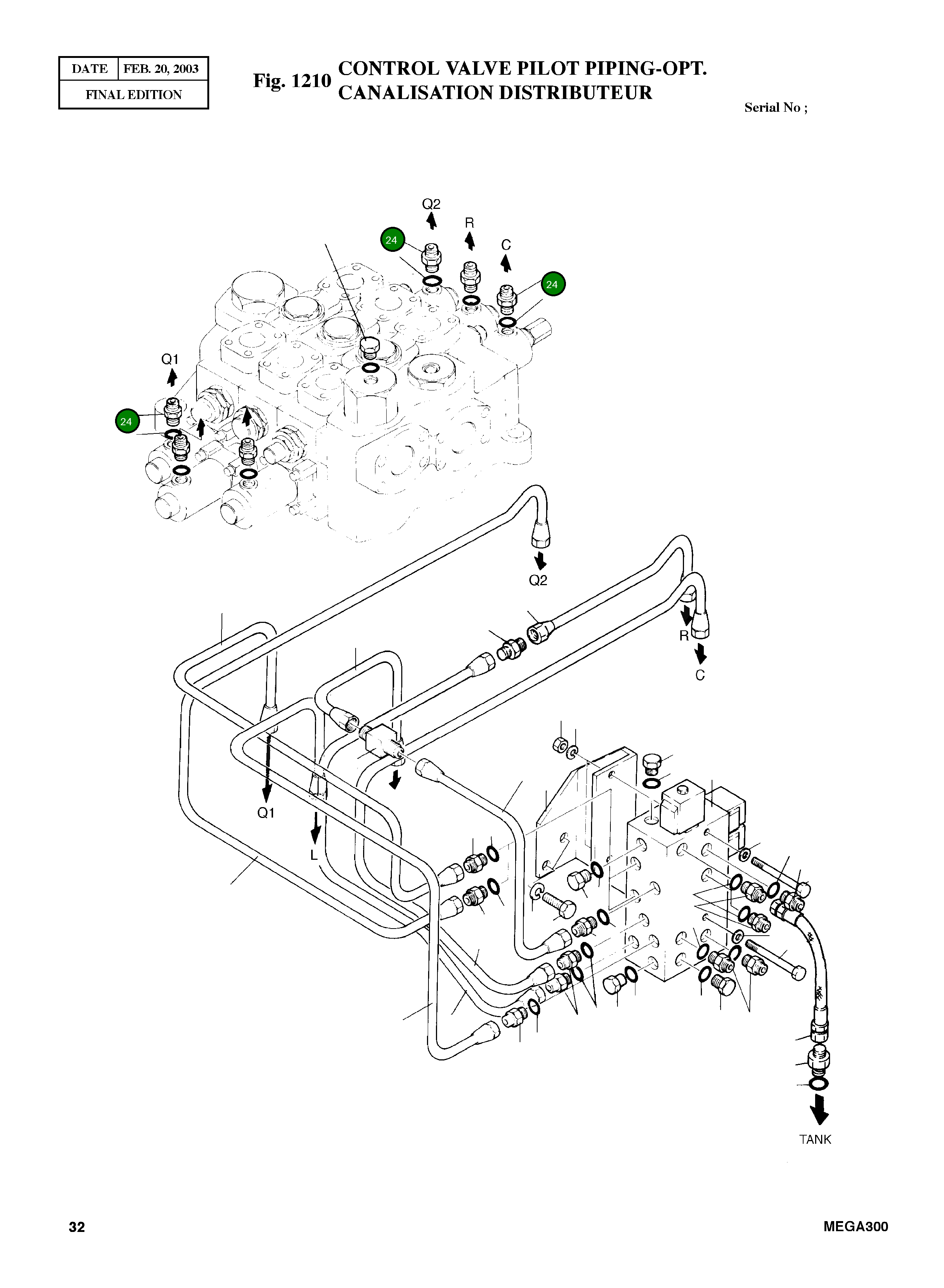 Адаптер 4181-4203 Komatsu