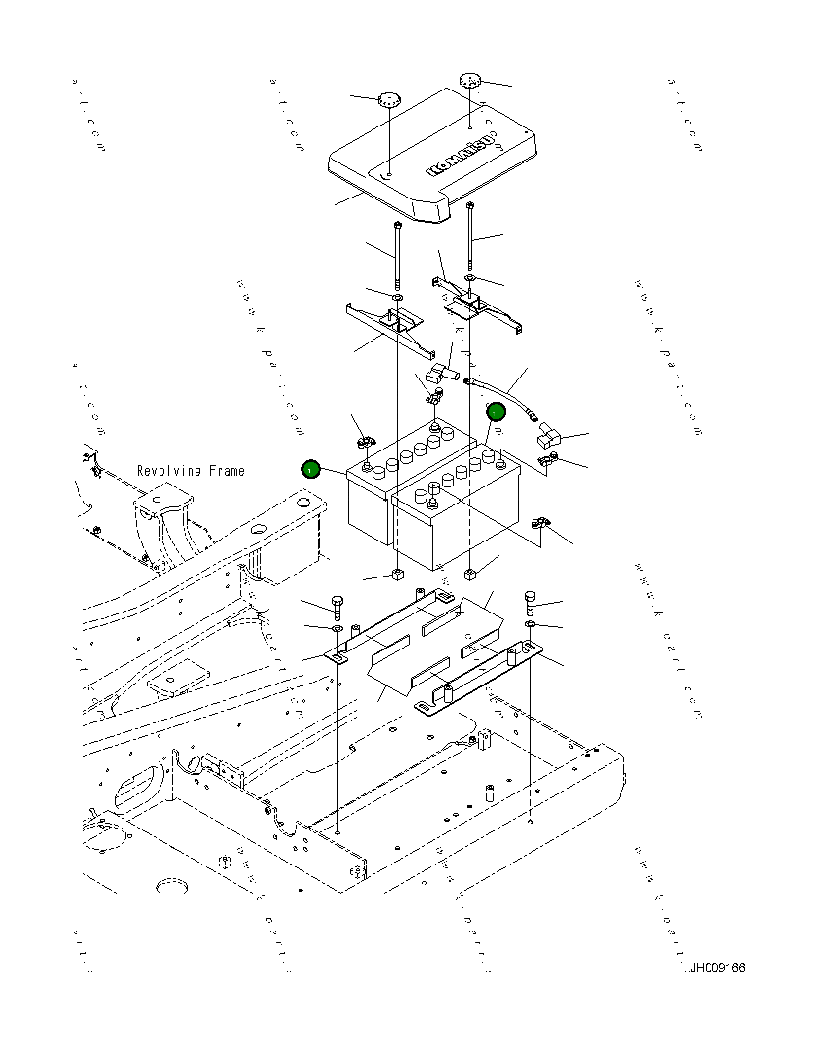 Аккумулятор WET 130E41 08000-52213 Komatsu