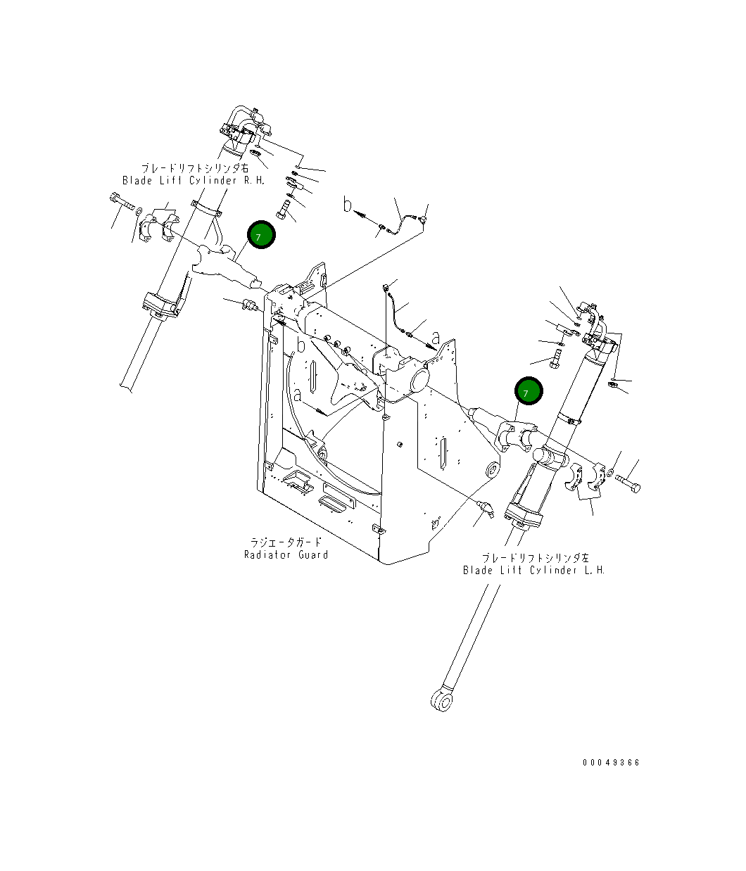 Вилка 195-61-41113 Komatsu