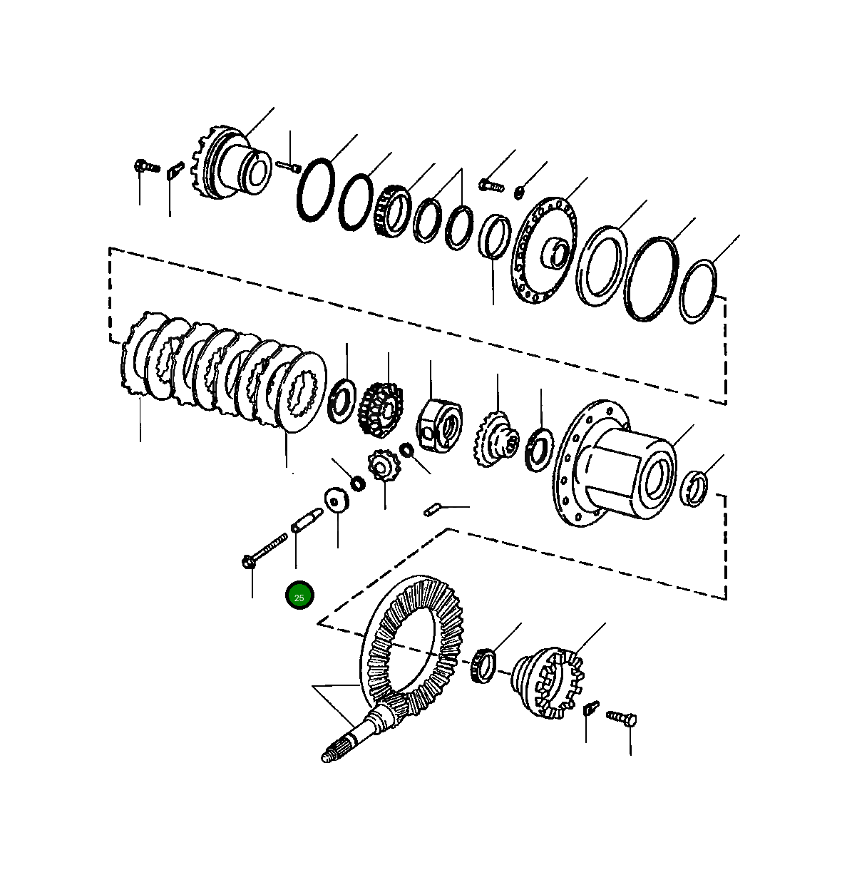 Вал 1439 340 H1 Komatsu