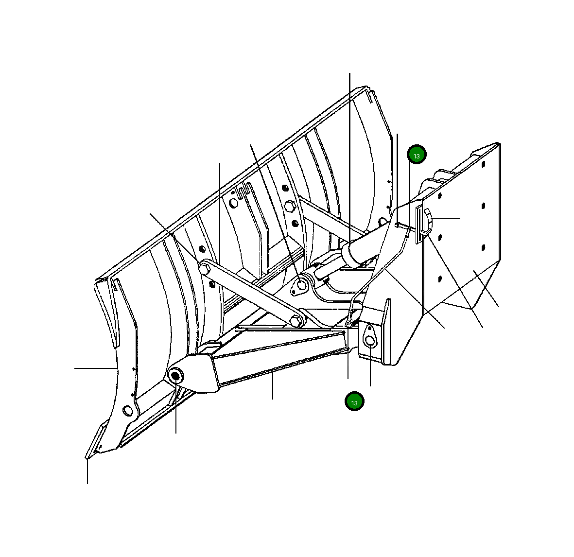 Вилка 106 639 H45 Komatsu