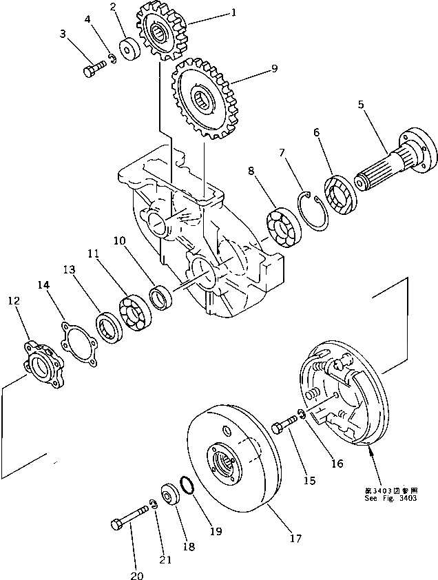 Барабан 20L-14-11221 Komatsu